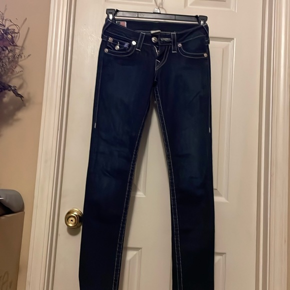 True Religion skinny Jeans dark wash size 26 - Picture 1 of 8